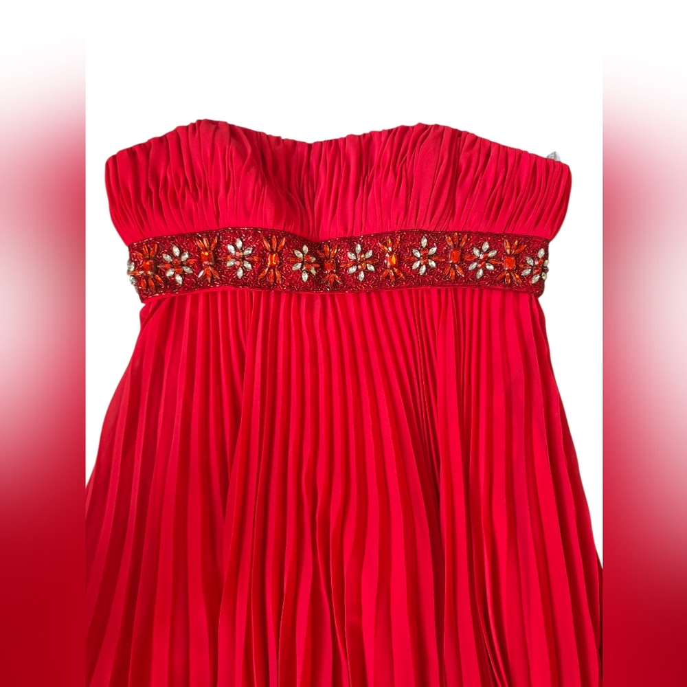 12 PRECIOUS FORMALS Elegant Red Kids Dress with Embellished Waist